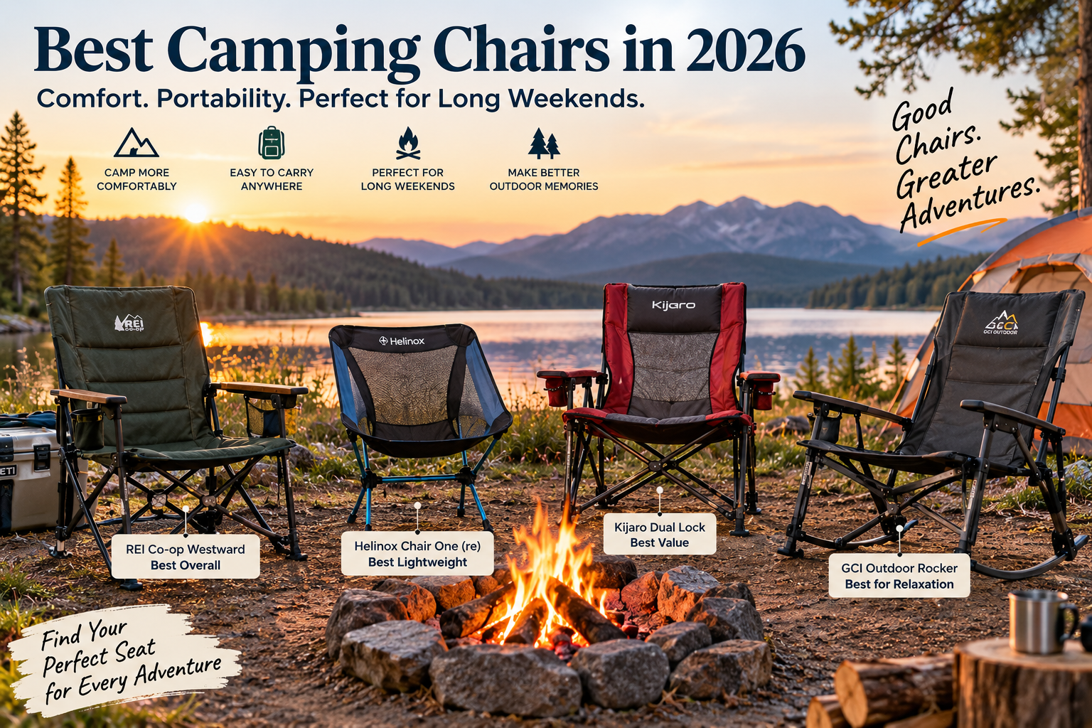 9 Best Camping Chairs of 2026 for Comfort, Portability, and Long Weekends